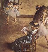 Edgar Degas Balettklassen oil painting reproduction